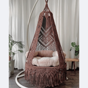 Bohemian Macramé Hanging Swing (Brown)