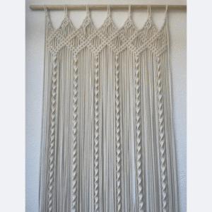 Beige Boho Macramé Curtain