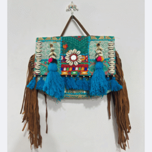 Tribal Tassel Banjara Crossbody – Colorful Boho Design