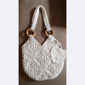 Classic White Crochet Tote – Handmade Everyday Carry