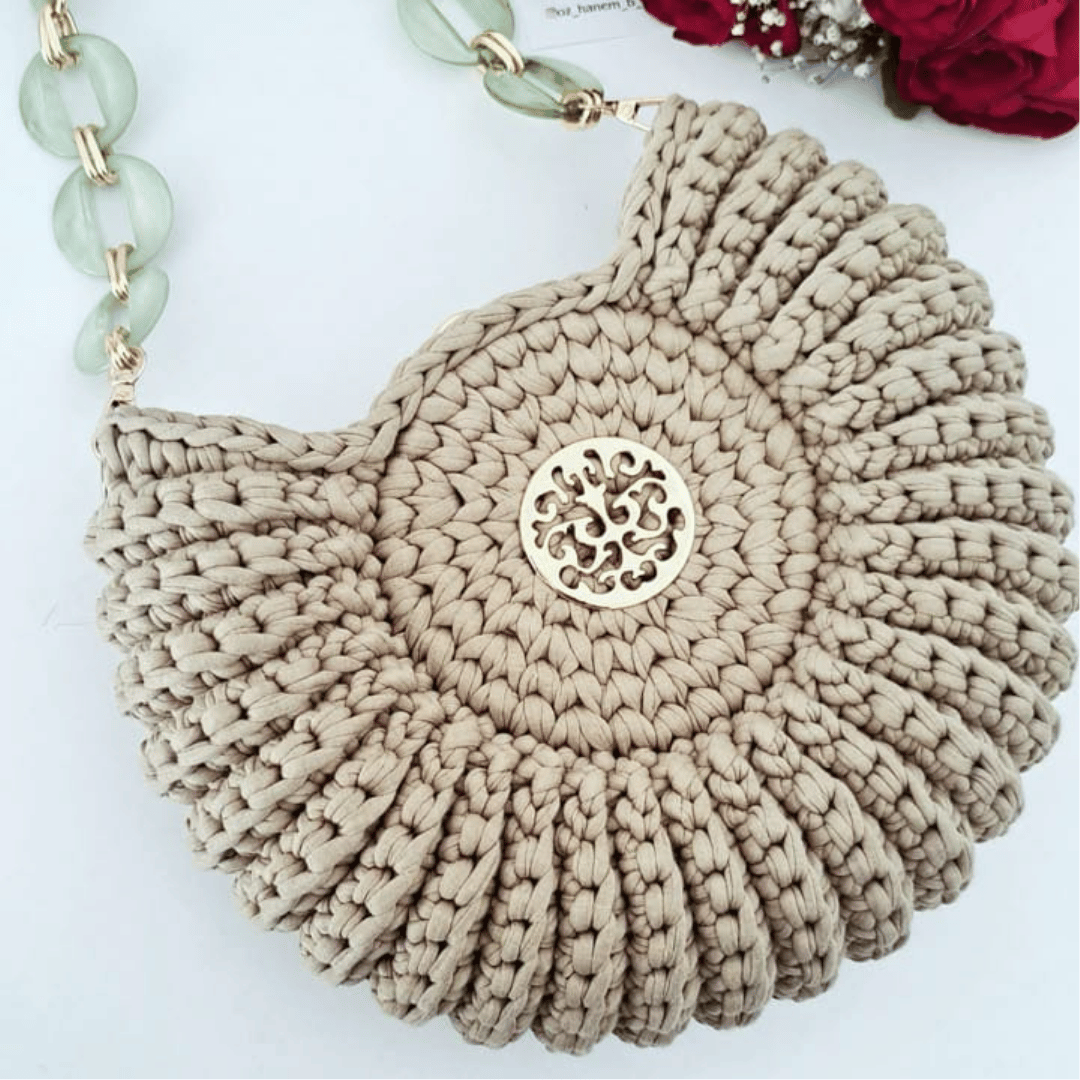 Neutral Beige Crochet Sling – Minimalist Everyday Design