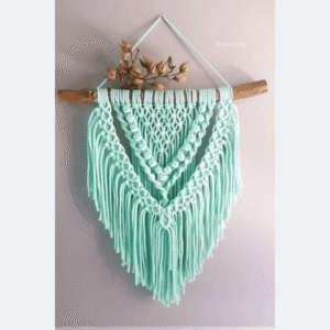 Mint Green Macramé Wall Hanging