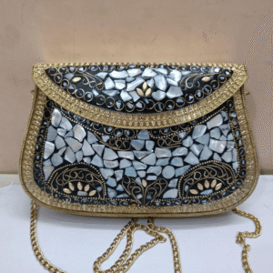 Dome Shaped Metal Clutch – Antique Mughal Craft