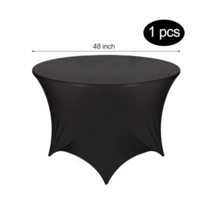 Round Fitted Lycra Table Cover – Modern Stretch Fit Design