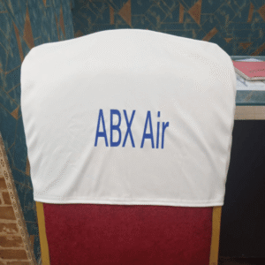 Logo Printed Chair Cap – Elegant Branding for Conferences & Corporate Events