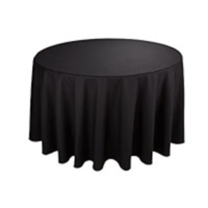 Classic Round Table Cloth – Elegant Full Drape for Events & Dining