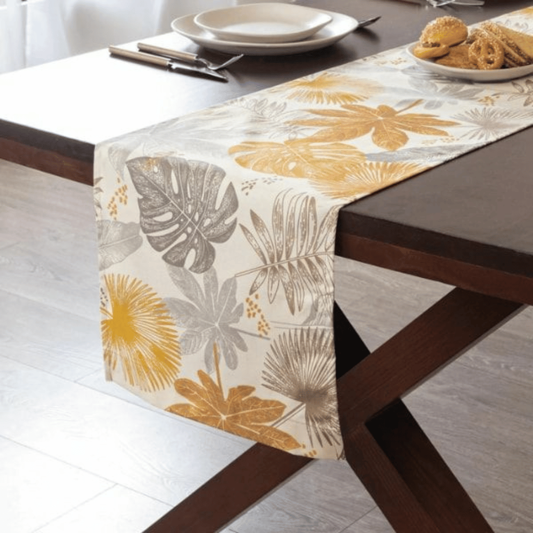 Elegant Floral Table Runner – Modern Printed Design for Dining & Events