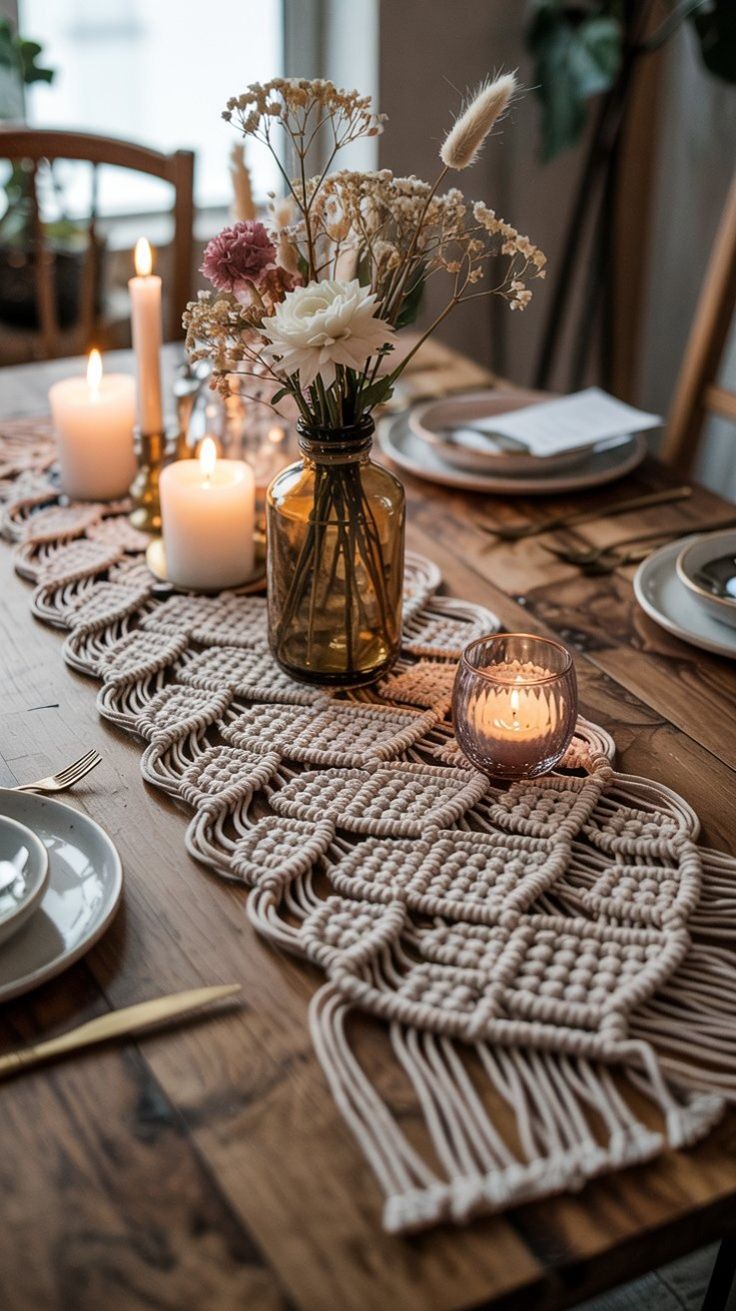 Macrame Table Runner - 121