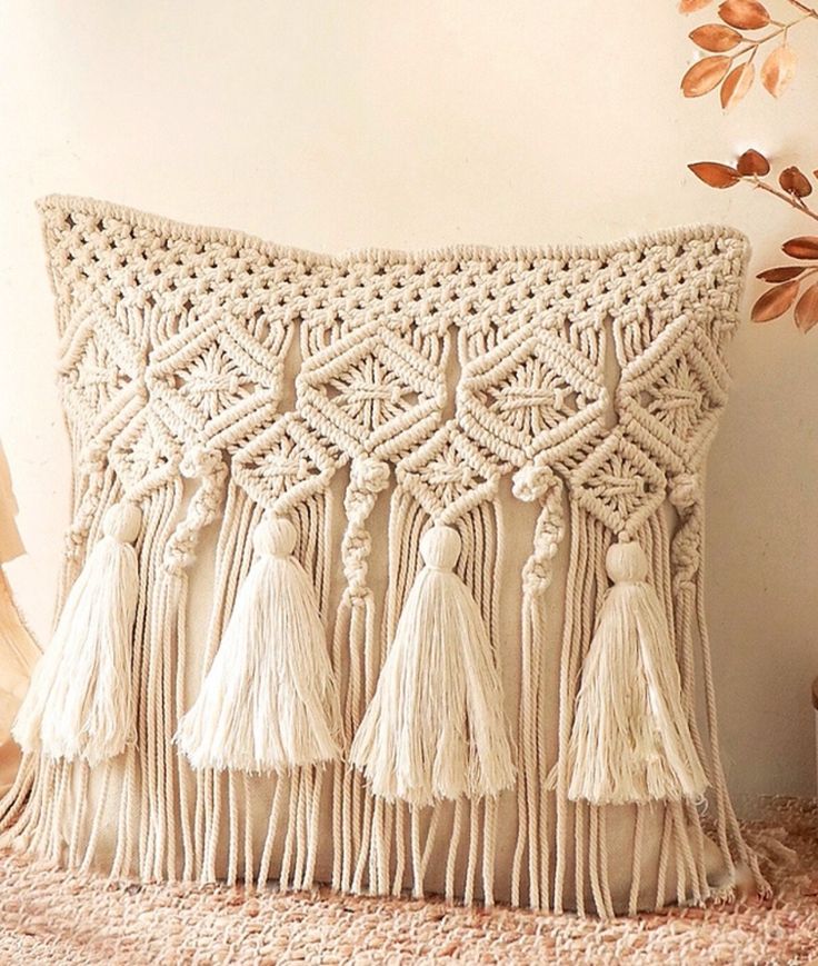 Macrame Cushion Cover - 126