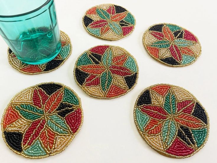 Beaded Coaster - 109
