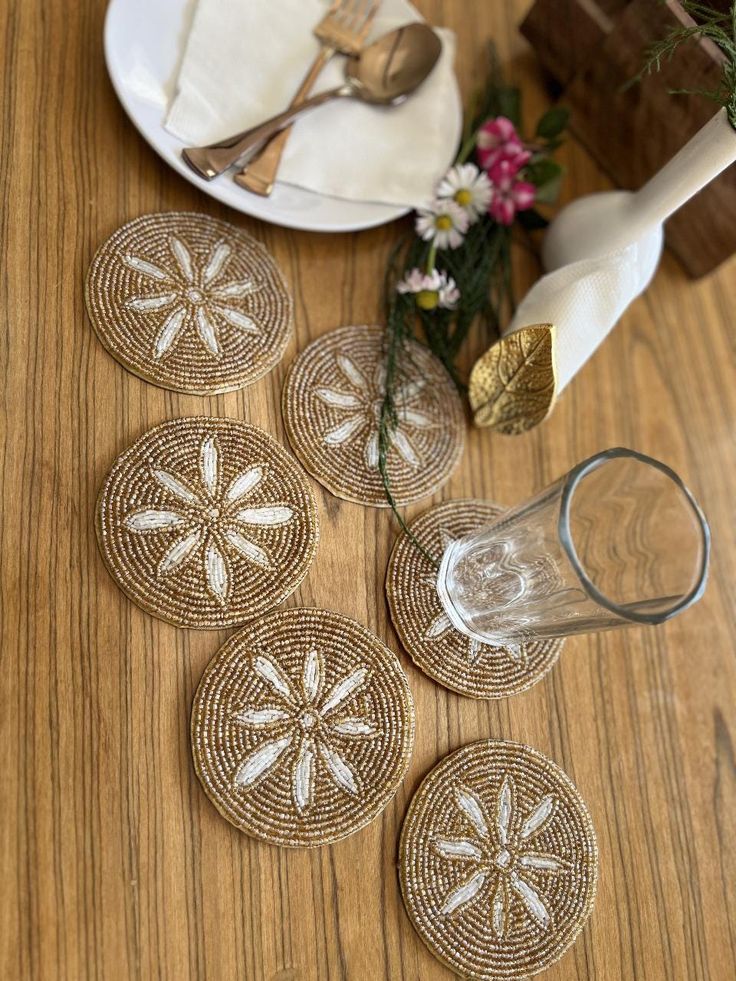 Beaded Coaster - 107