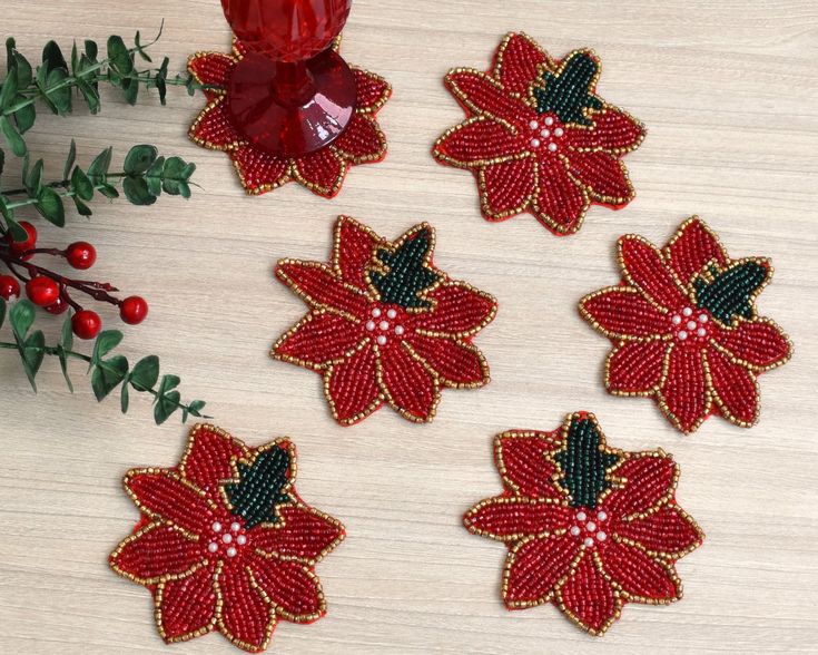 Beaded Coaster - 108