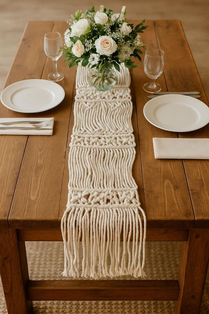 Macrame Table Runner - 113