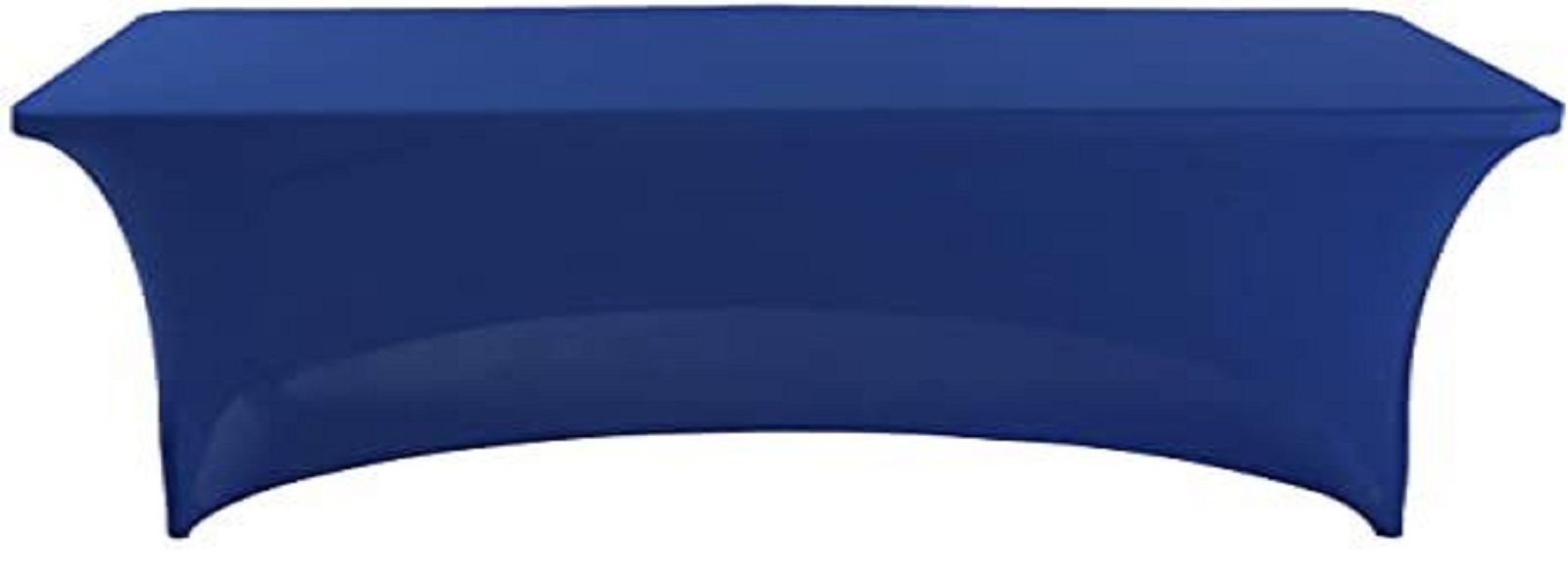 SweetEasy 6FT Pack of 2 Spandex Table Cover Fitted Stretchable Tablecloth, Stretch Table Cloth for Wedding Party Event Dinner Decoration Graduation Ceremony 72_ L x 30_ W x 30_ H(Royal Blue)