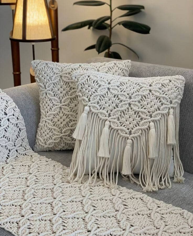 Macrame Cushion Cover - 127