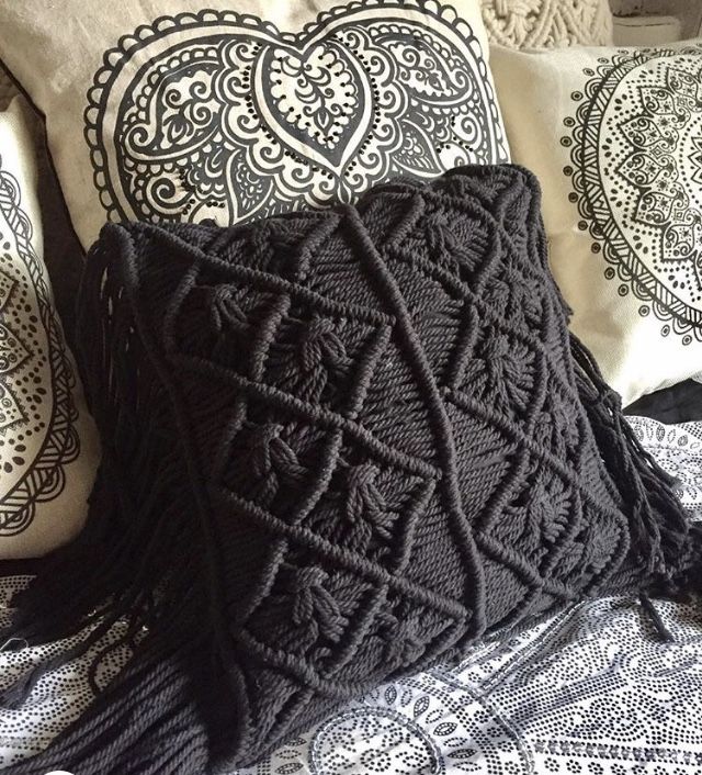 Macrame Cushion Cover - 123