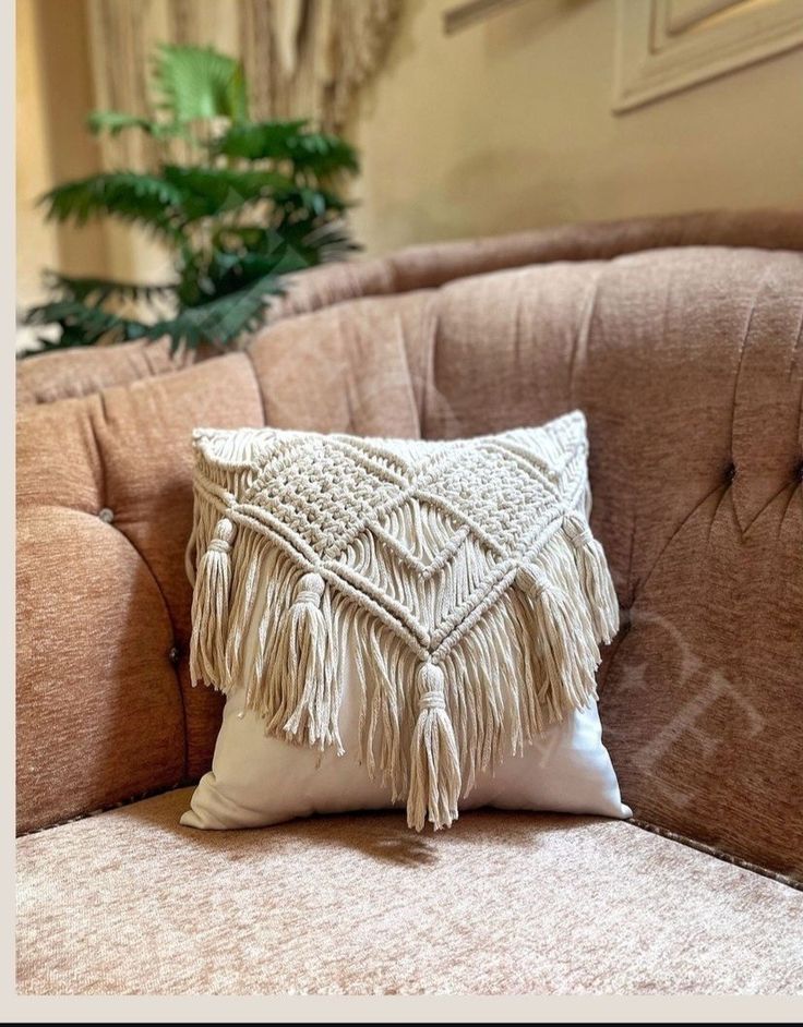 Macrame Cushion Cover - 128